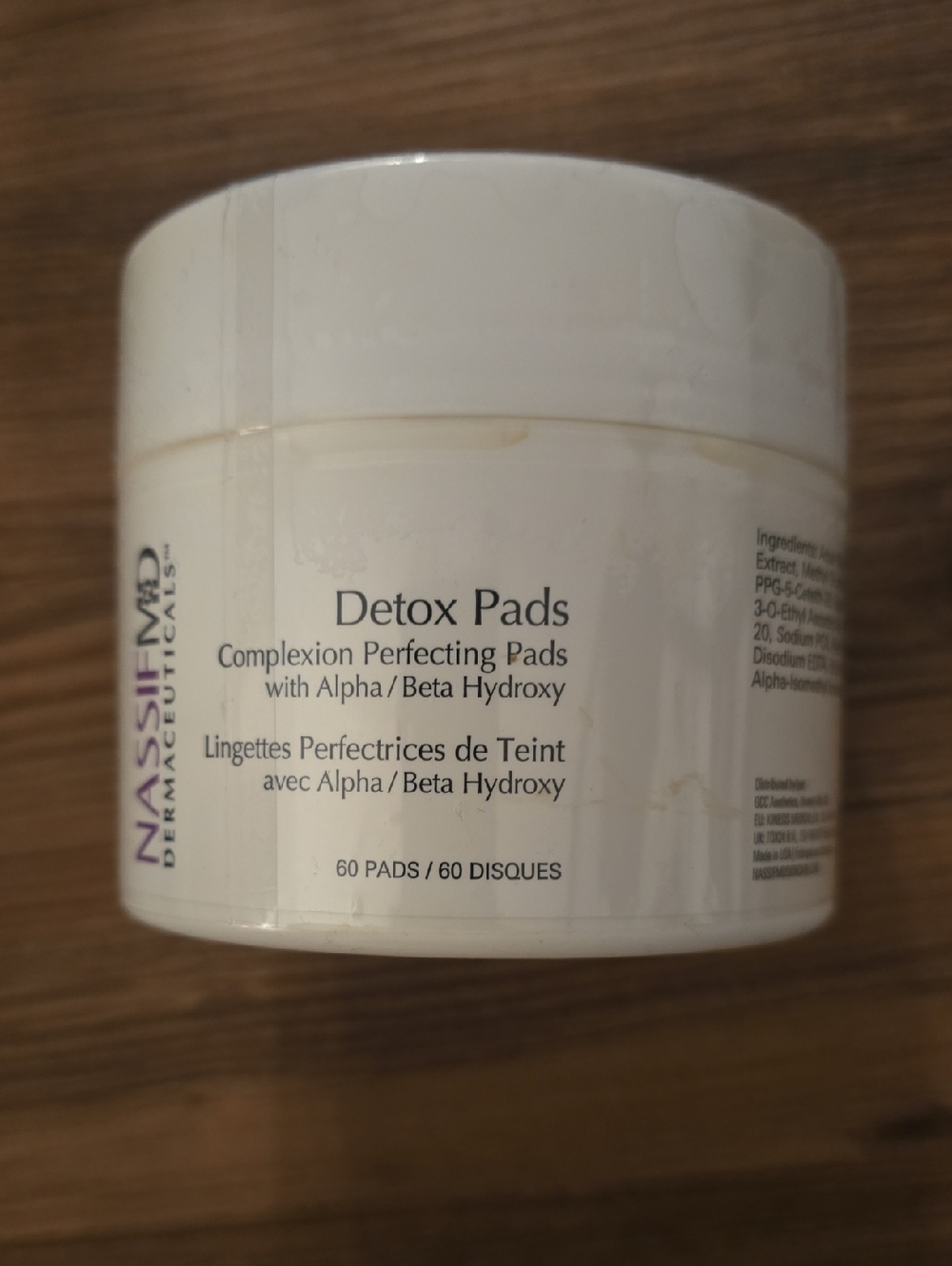 Nassif MD Detox Pads - White Jar